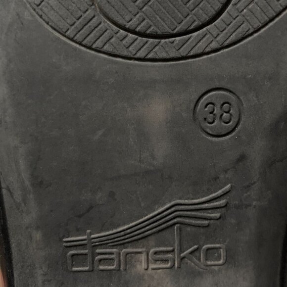 Dansko Olena Metallic Midnight Blue Leather Slip On Loafers Sz 38 or 7.5-8 #46E - Picture 8 of 10